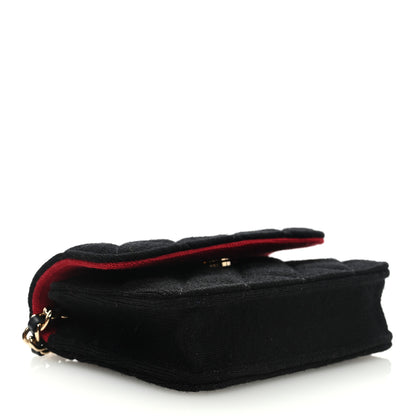 Chanel Jersey Quilted Micro Mini Flap Black 4 of 10