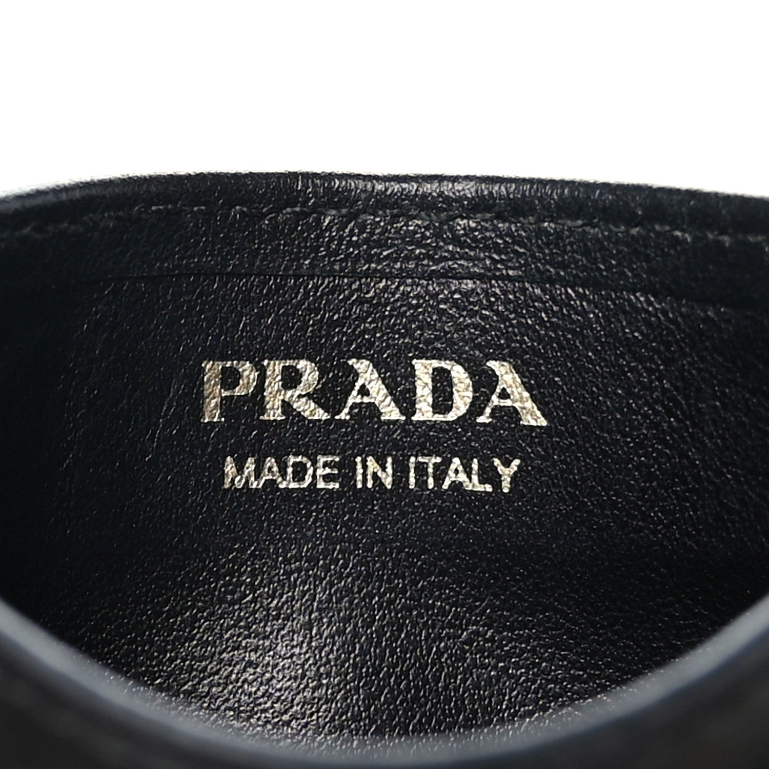 Prada Lizard Card Case Black 7 of 7