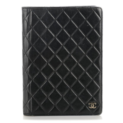 Chanel Lambskin Quilted Large Agenda Cover Black 1 of 8