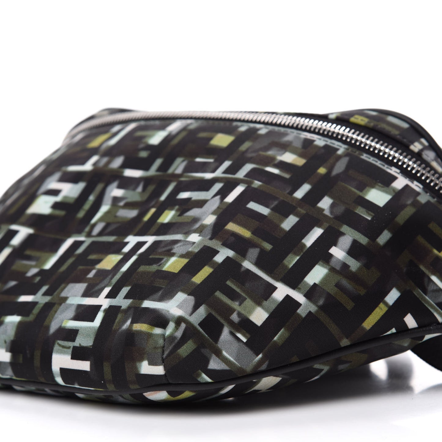 Nylon CamouFF Belt Bag Black Multicolor