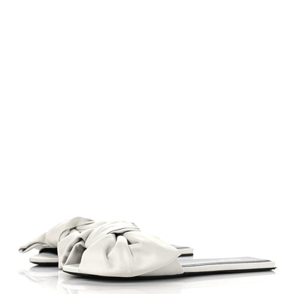 Balenciaga Smooth Nappa Square Knife Bow Mules 36 White 3 of 11