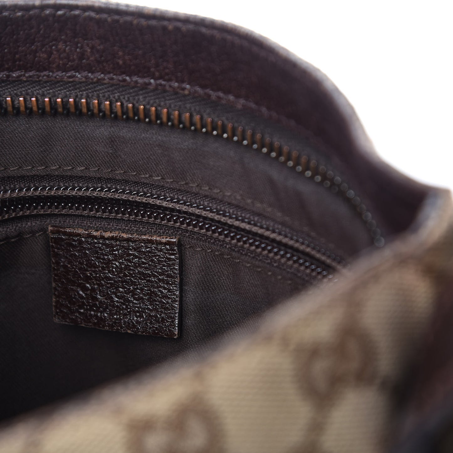 GG Plus Monogram Small Flat Messenger Bag Dark Brown