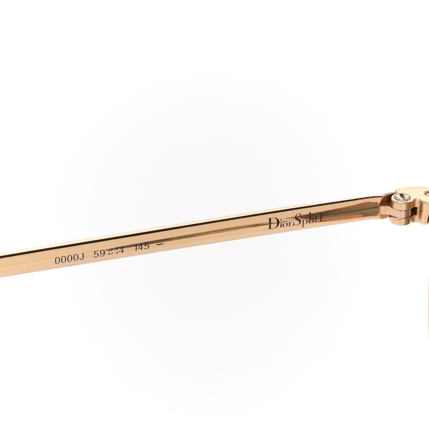 Christian Dior Split 1 Aviator Sunglasses Gold 5 of 7