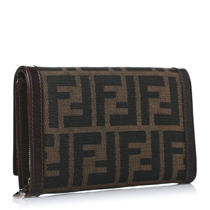 Fendi Zucca Compact Wallet Tobacco 2 of 4