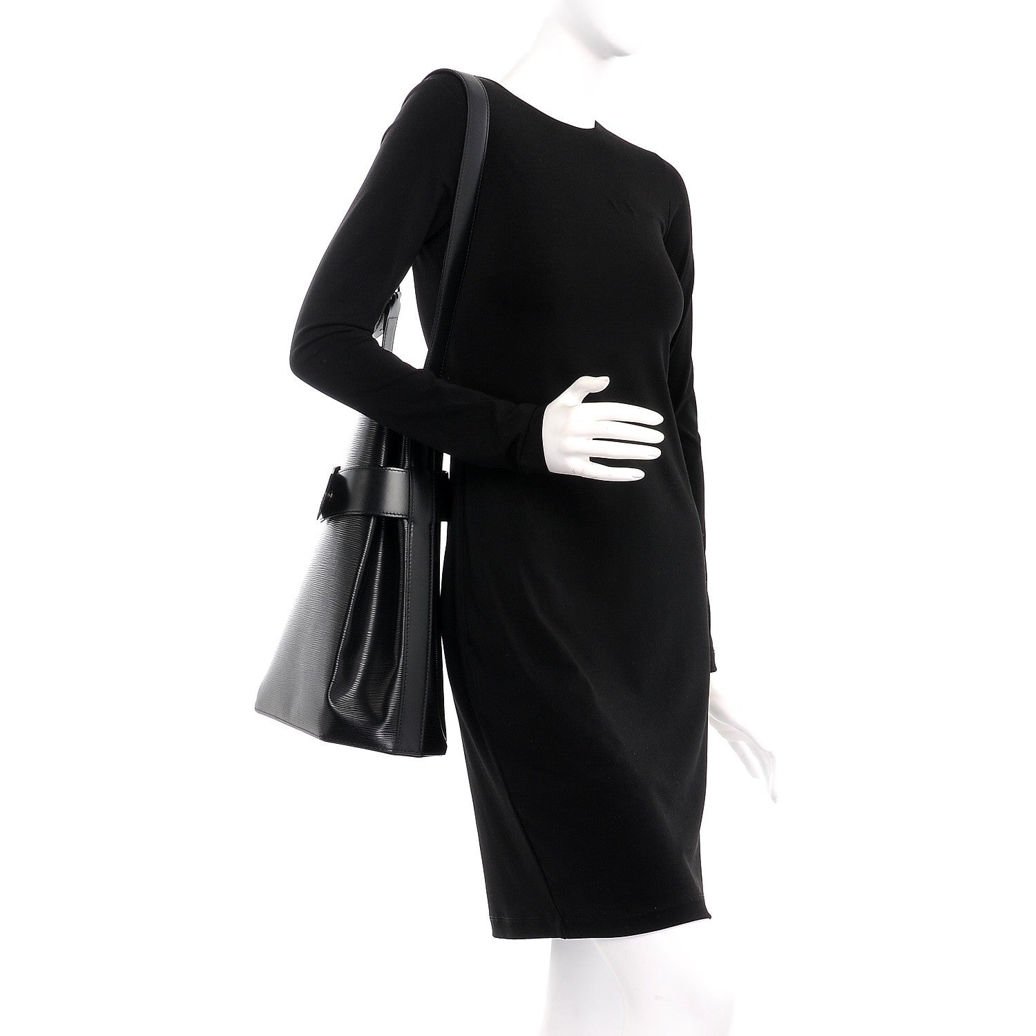 Louis Vuitton Epi Sac D'Epaule GM Black 2 of 11