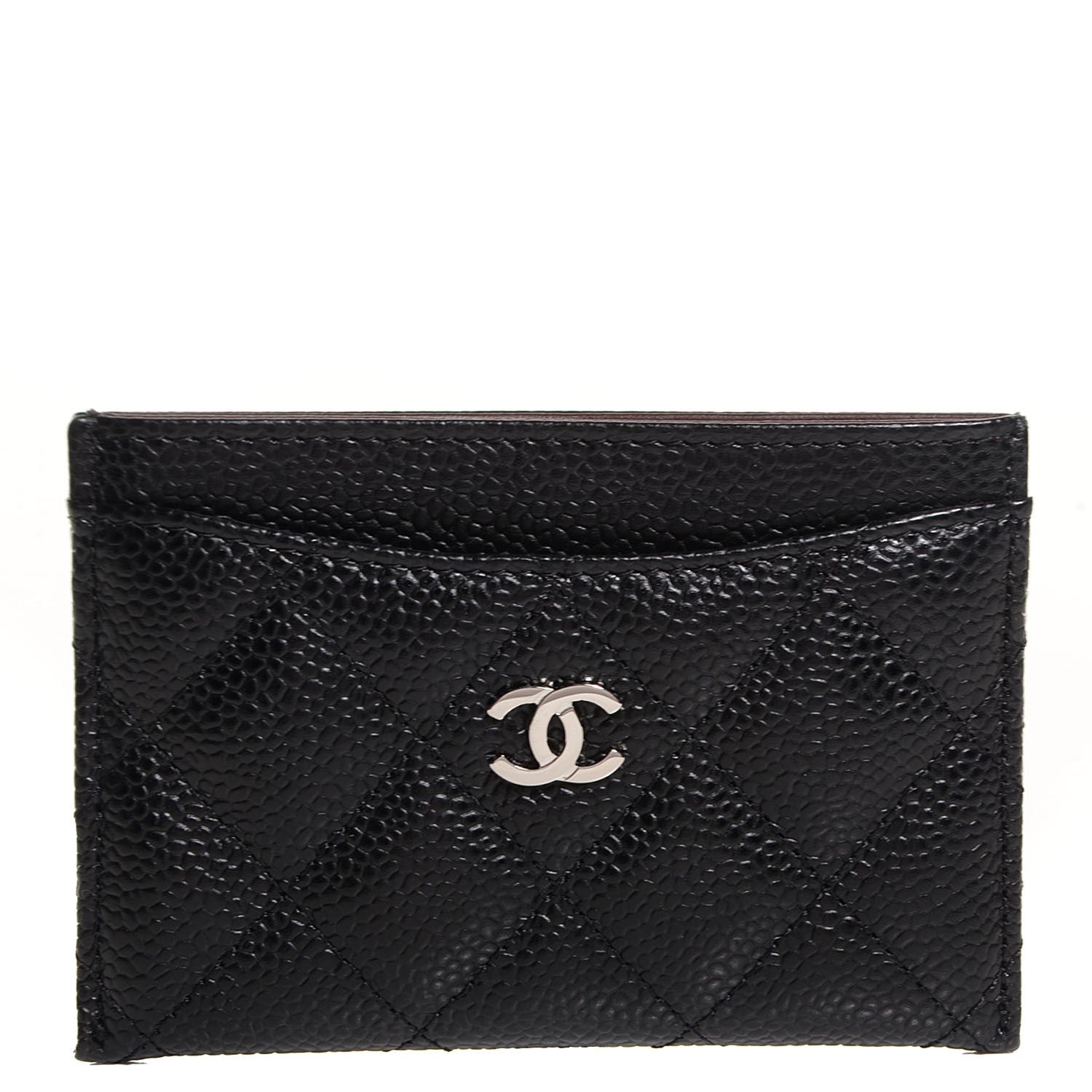 Chanel Caviar Quilted Card Holder Black 9 of 9