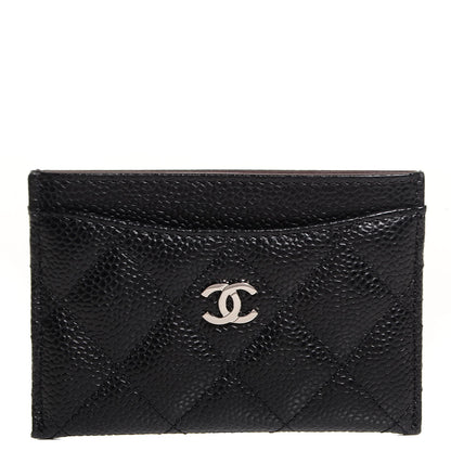 Chanel Caviar Quilted Card Holder Black 9 of 9