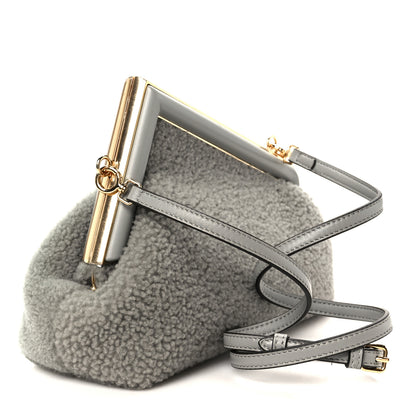 Fendi Shearling Small Fendi First Ghiaccio Oro Soft 3 of 11
