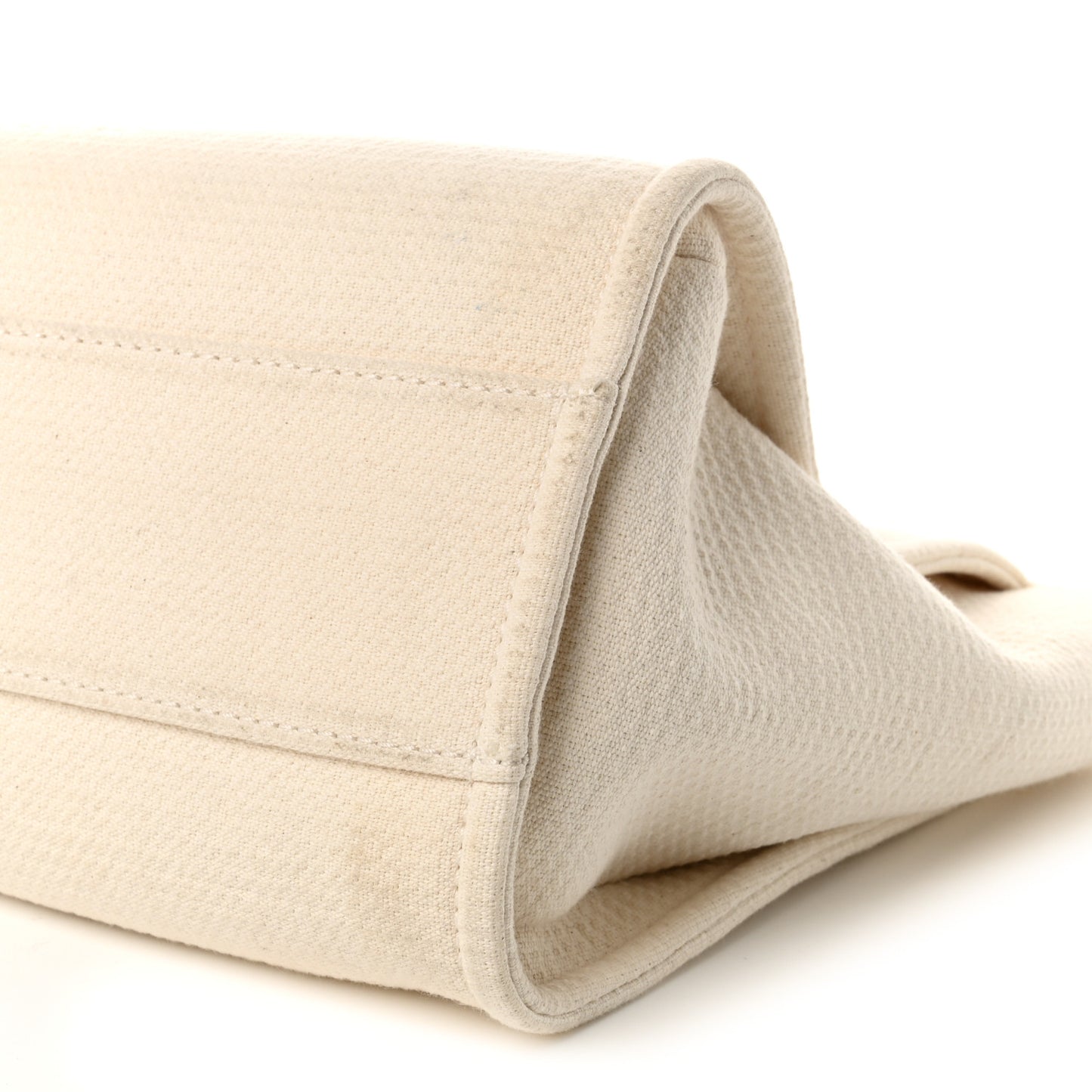Mixed Fibers Small Deauville Tote White