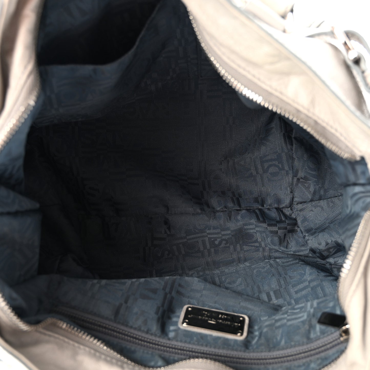 Calfskin Marisa Shoulder Bag Grey