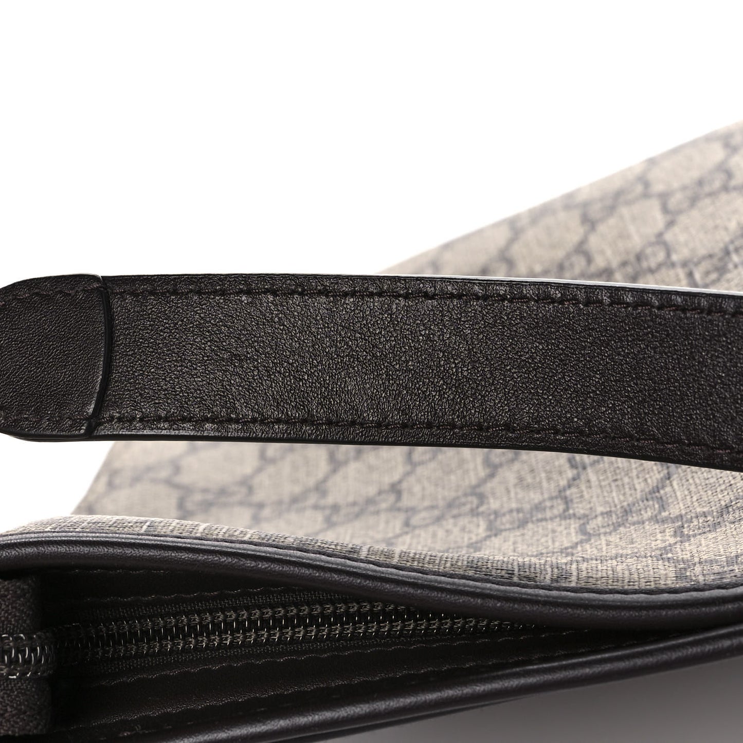 GG Plus Monogram Medium Flat Messenger Bag Dark Brown