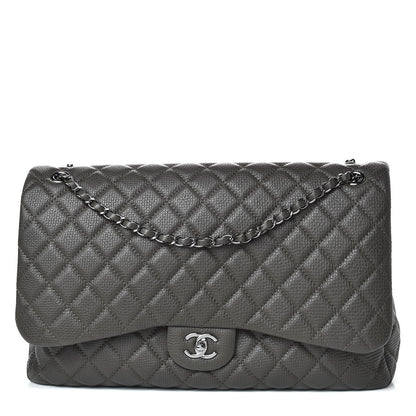 Chanel Calfskin Quilted Small XXL Travel Flap Bag Khaki 2 of 10