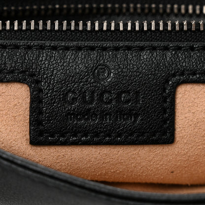 Gucci Goatskin Small GG Monochrome Aphrodite Shoulder Bag Black 6 of 10