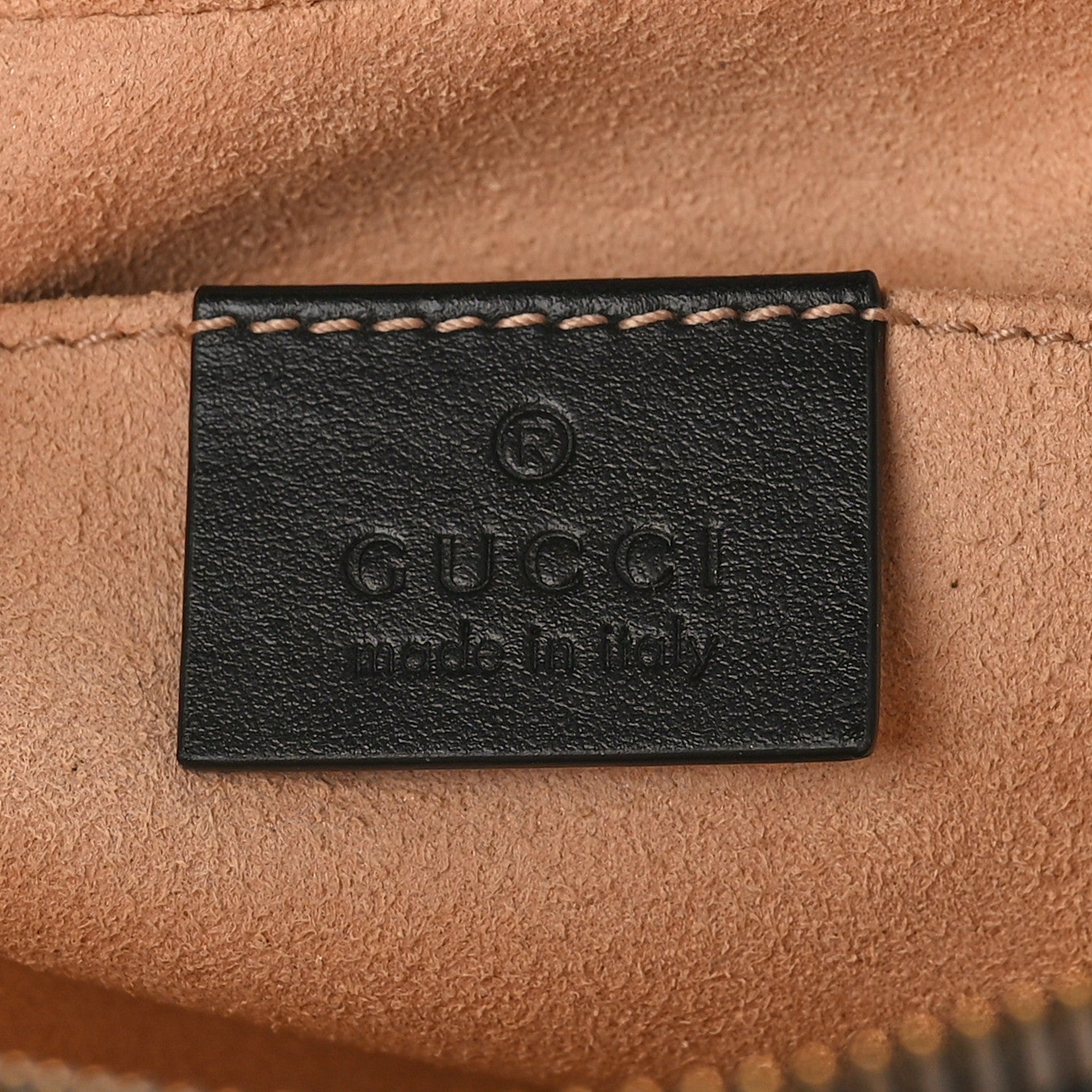 Gucci Calfskin Matelasse Small GG Marmont Chain Shoulder Bag Black 6 of 8