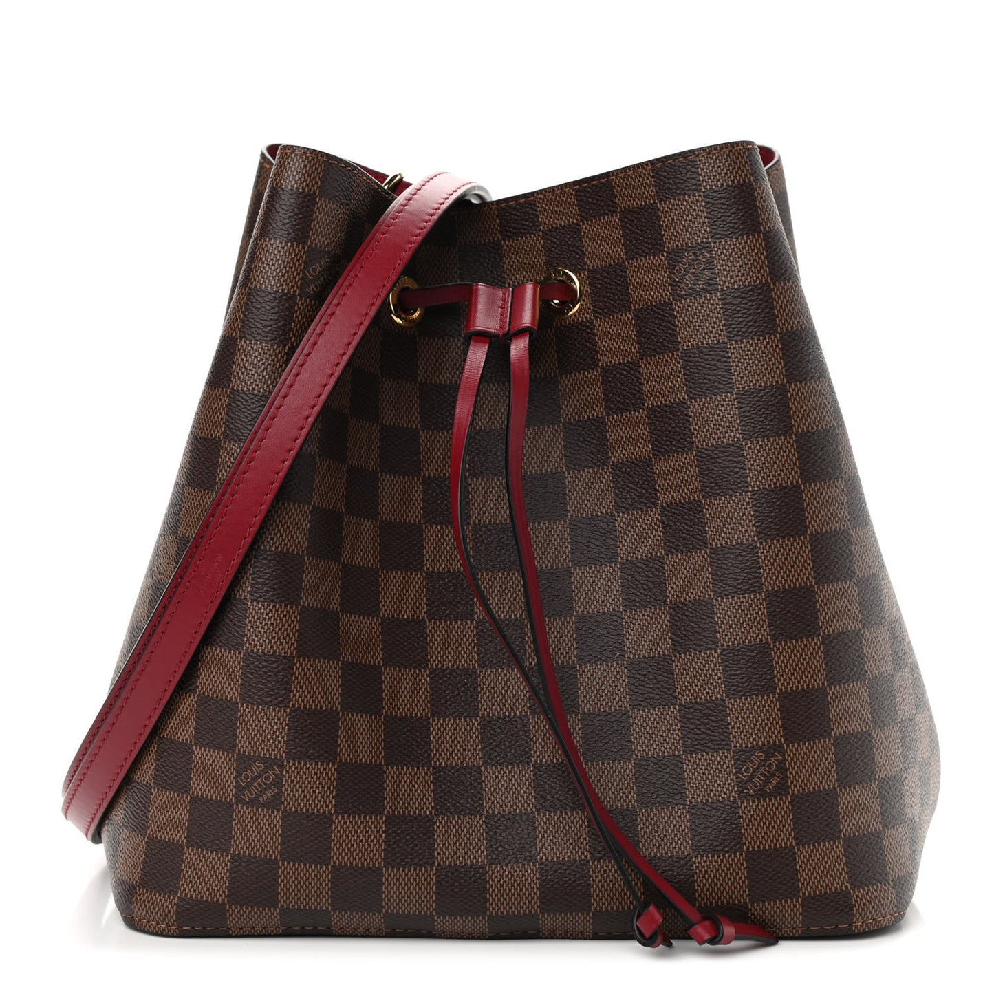 Damier Ebene Neonoe MM Cherry Berry
