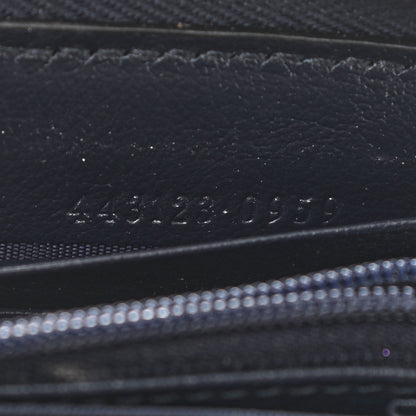 Gucci Monogram Multicolor Matelasse Diagonal GG Marmont Zip Around Wallet Pink Blue 7 of 7