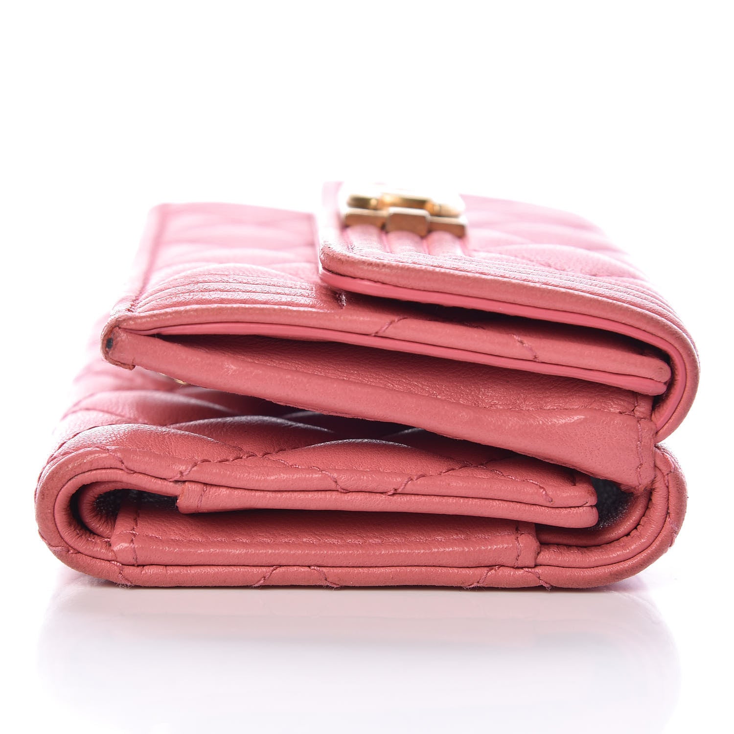 Chanel Lambskin Quilted Small Boy Flap Wallet Pink 7 of 11