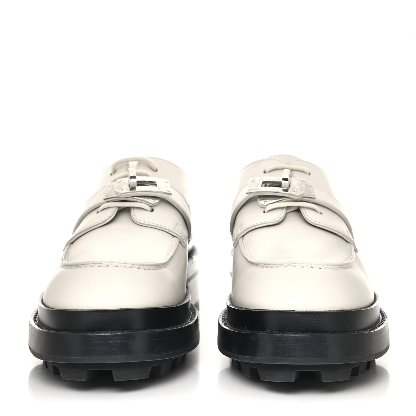 Glossed Calfskin First Derby 37 Beige Glaise