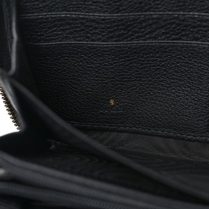 Gucci Calfskin Logo Zip Around Wallet Black 6 of 7