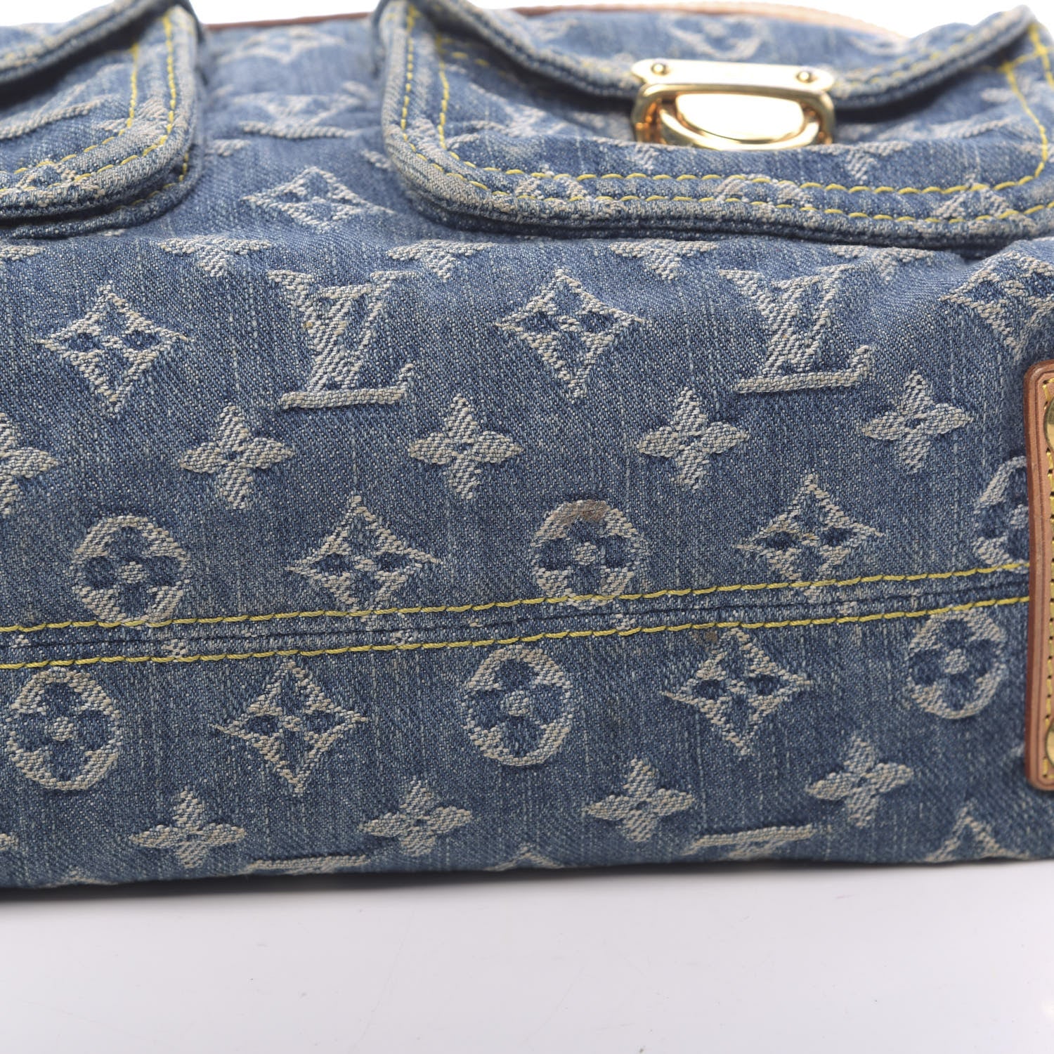 Louis Vuitton Monogram Denim Baggy PM Blue 16 of 16