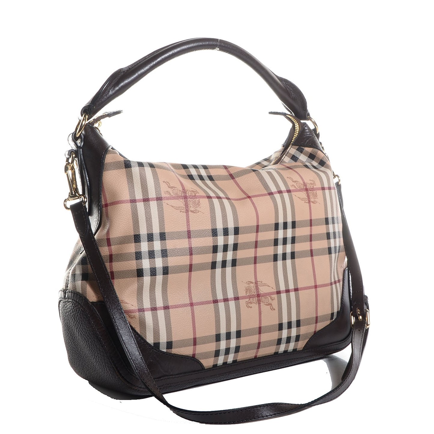 Haymarket Check Hobo Chocolate