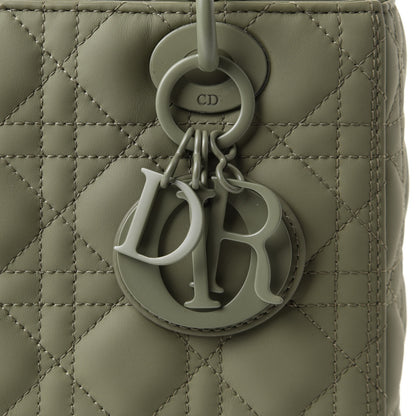 Christian Dior Ultra Matte Calfskin Cannage Medium Lady Dior Green 10 of 11