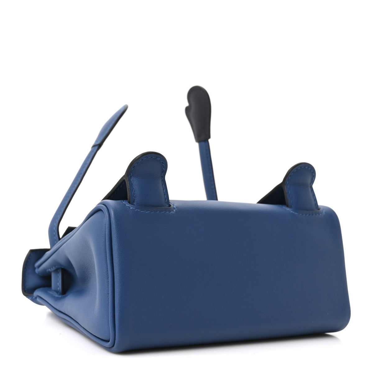 Hermes Swift Quelle Idole Kelly Doll Handbag Bleu Tie Caban 4 of 10