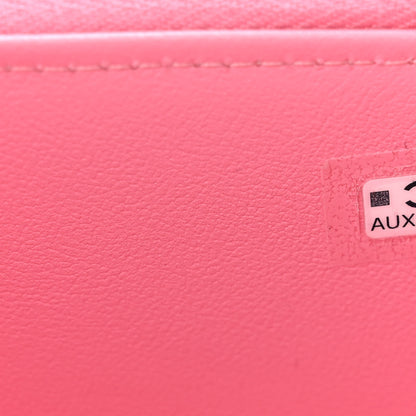Chanel Lambskin Quilted Small Top Handle Vanity Case With Chain Pink 7 of 11