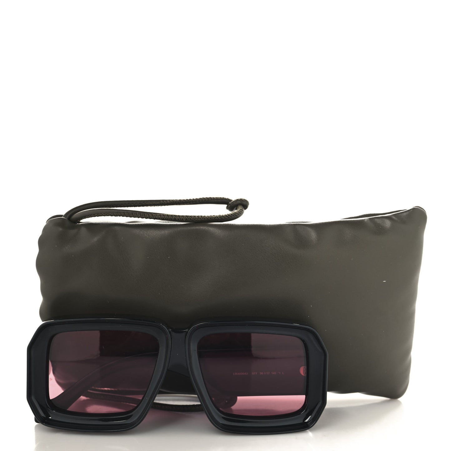 Acetate Paula's Ibiza Dive In Mask Sunglasses LW40064U Black Pink