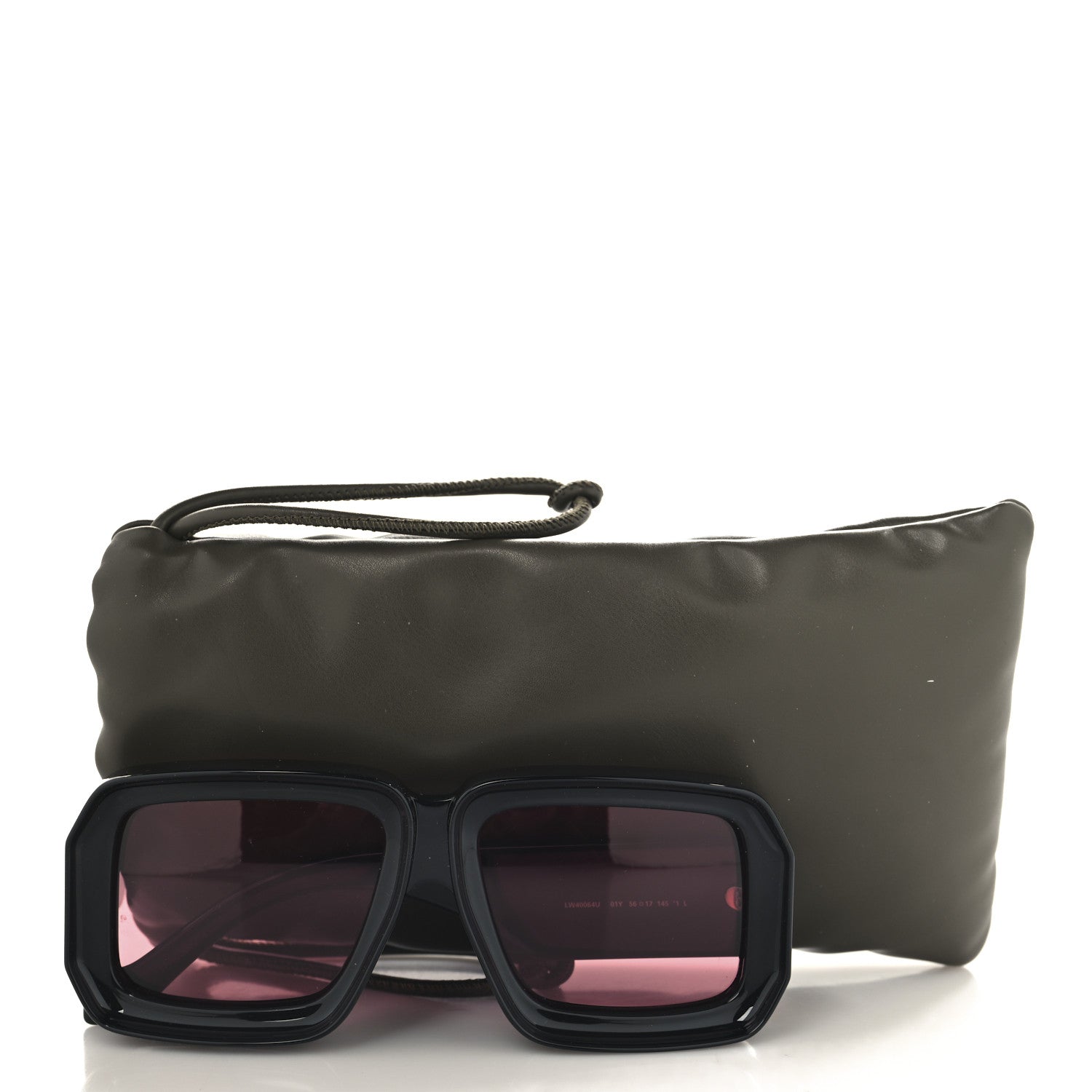 Loewe Acetate Paula's Ibiza Dive In Mask Sunglasses LW40064U Black Pink 7 of 7