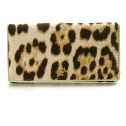 Saint Laurent Pony Hair Leopard Wallet 1 of 11