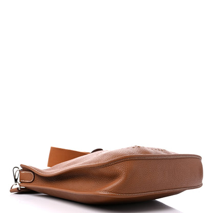 Hermes Taurillon Clemence Evelyne PM Gold 4 of 10