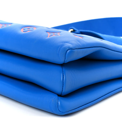 Louis Vuitton Lambskin Embossed Monogram Vuittamins Coussin PM Blue Red 11 of 11