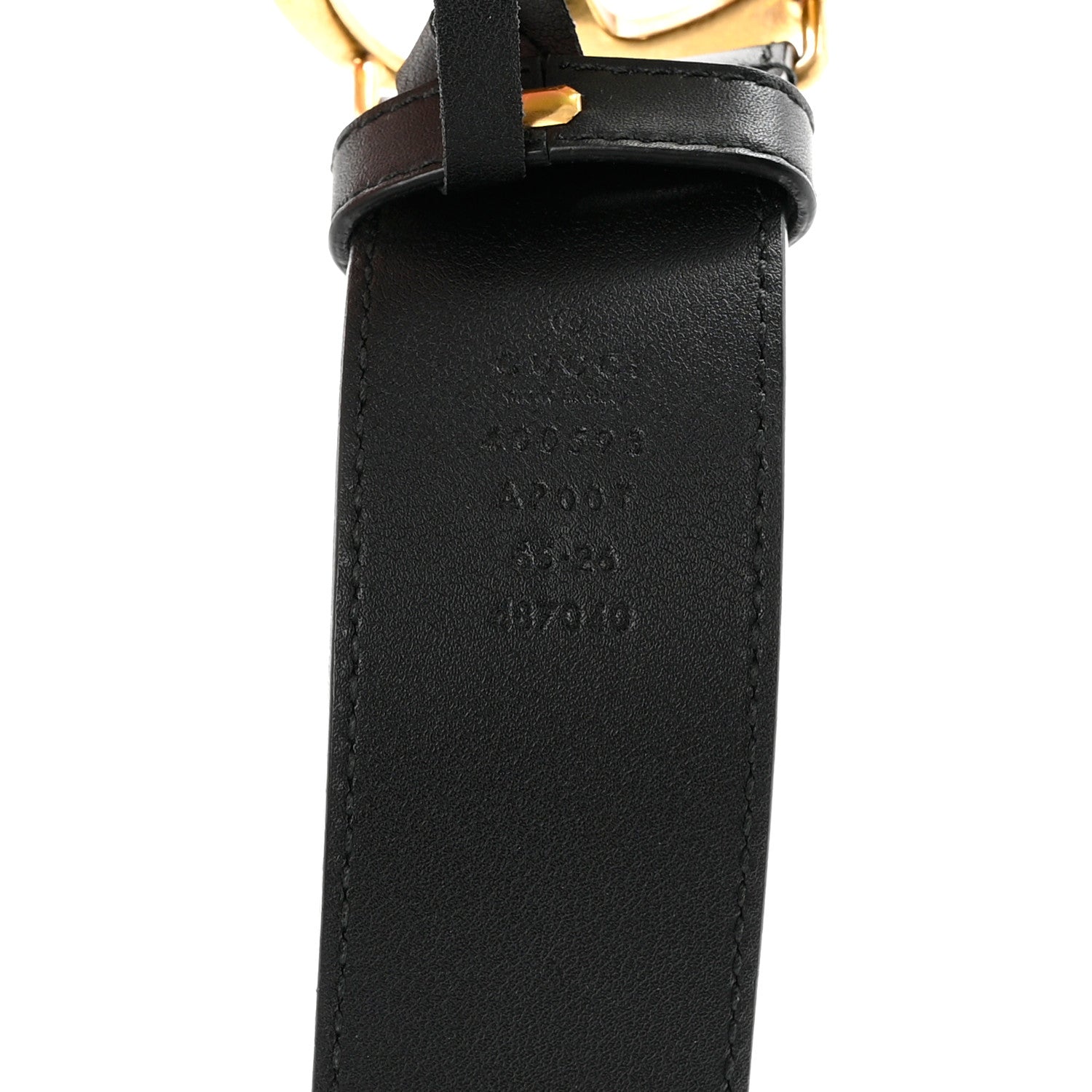 Gucci Calfskin Double G 40mm Belt 65 26 Black 3 of 9