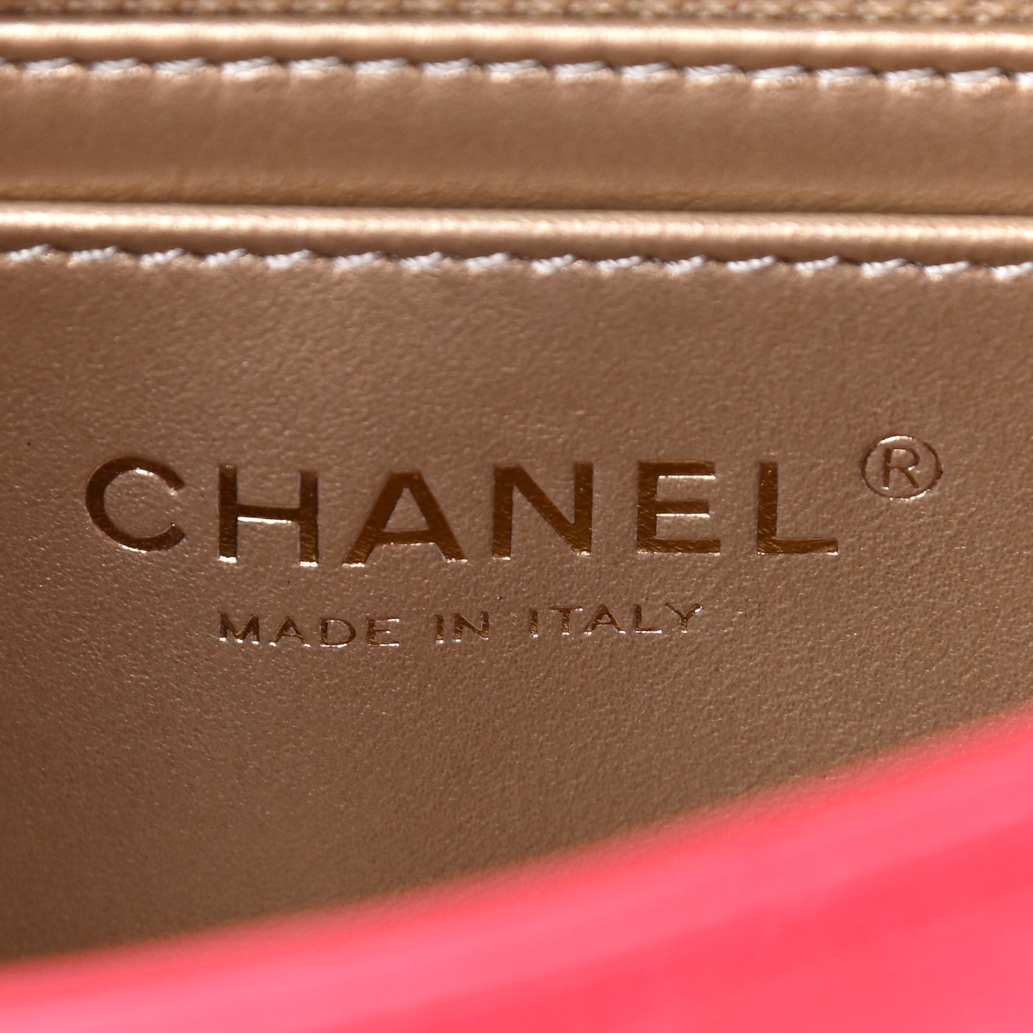 Chanel Lambskin Quilted Mini Rectangular Pearl Crush Flap Red 6 of 9