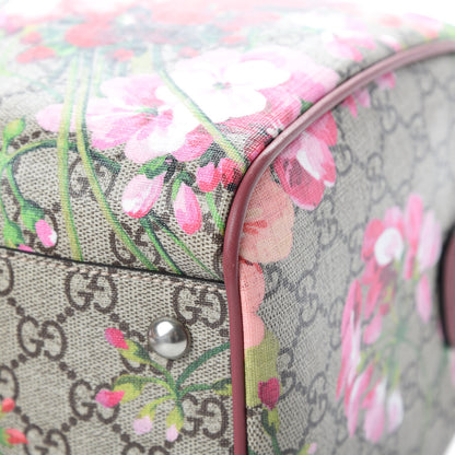 Gucci GG Supreme Monogram Blooms Medium Boston Beige Multicolor Dry Rose 11 of 16
