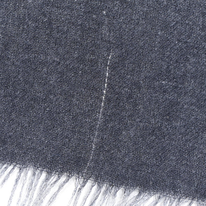 Chanel Cashmere Silk Ombre CC Scarf Ivory Blue 4 of 6