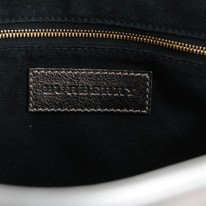 Burberry Metallic Nova Check Small Canterbury Tote Silver 6 of 8