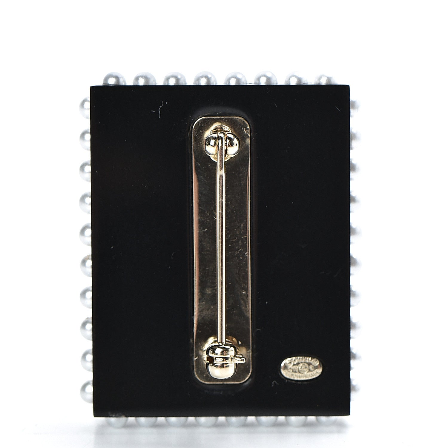 Chanel Resin Glitter CC Sailor Brooch Black Multicolor 3 of 5