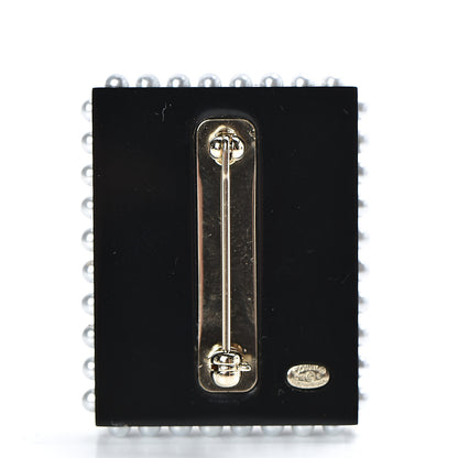 Chanel Resin Glitter CC Sailor Brooch Black Multicolor 3 of 5
