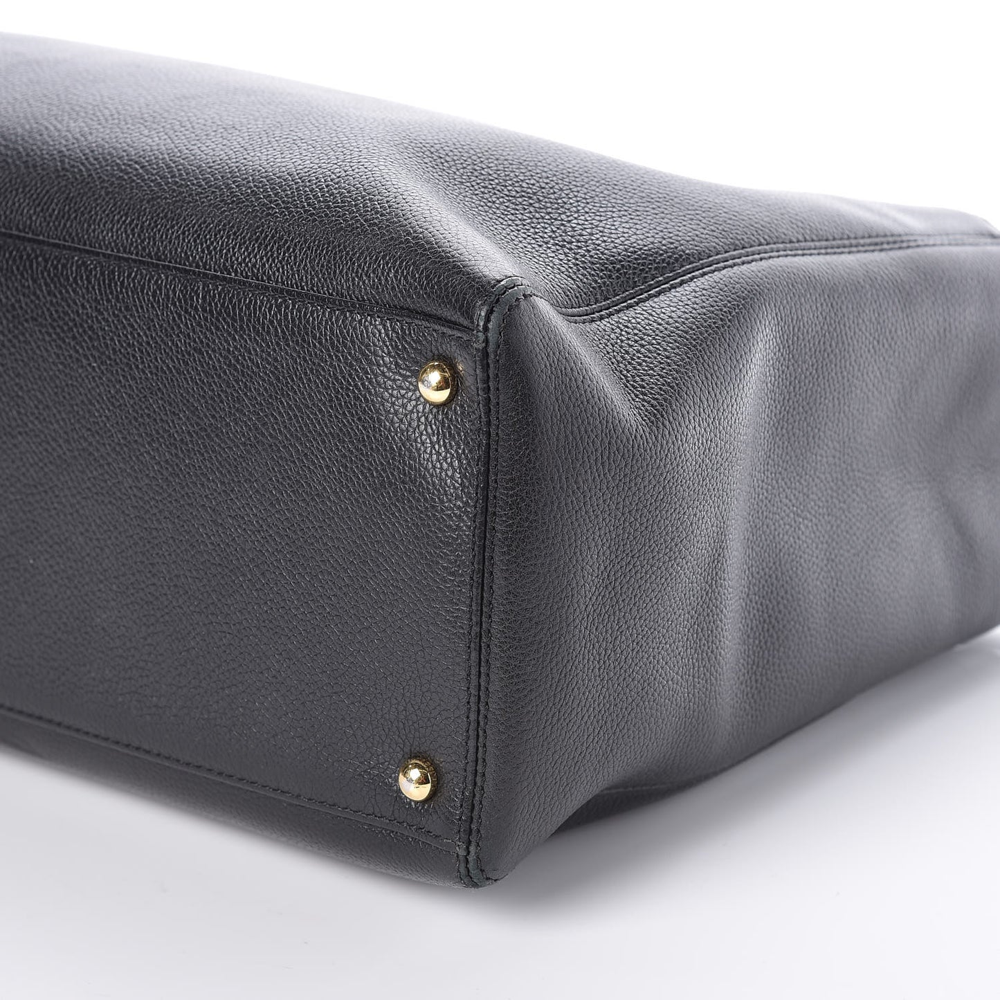 Calfskin Cerf Shopper Tote Black