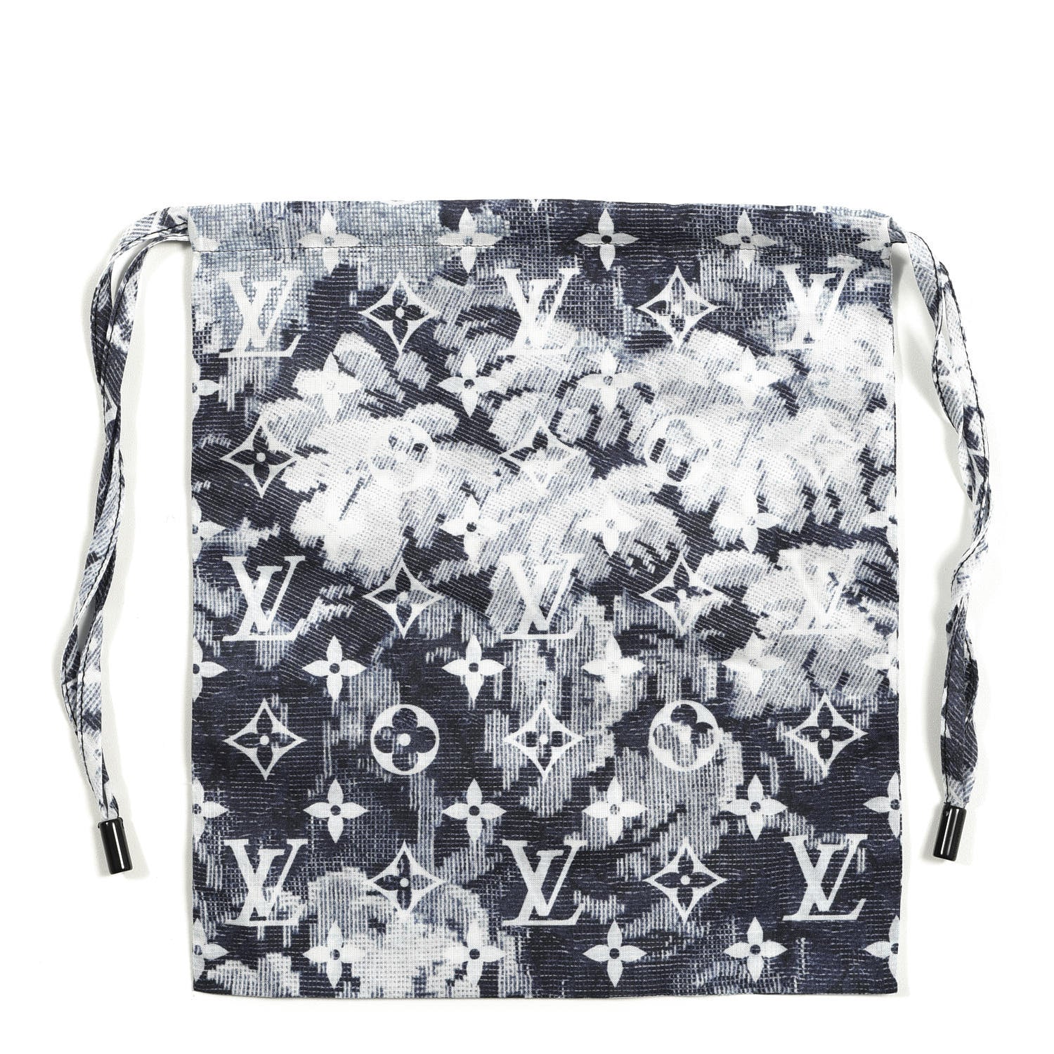 Louis Vuitton Monogram Tapestry Bandana Face Mask Set Blue 4 of 6