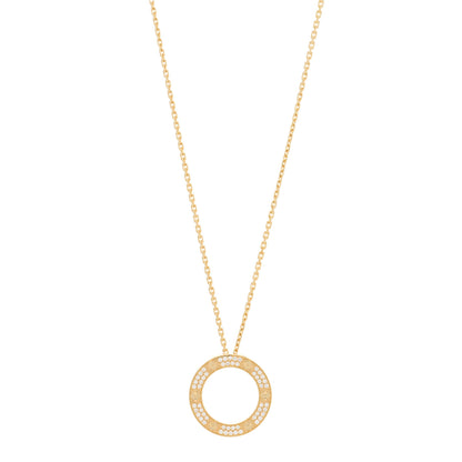 Cartier 18K Yellow Gold Diamond LOVE Paved Necklace 1 of 7