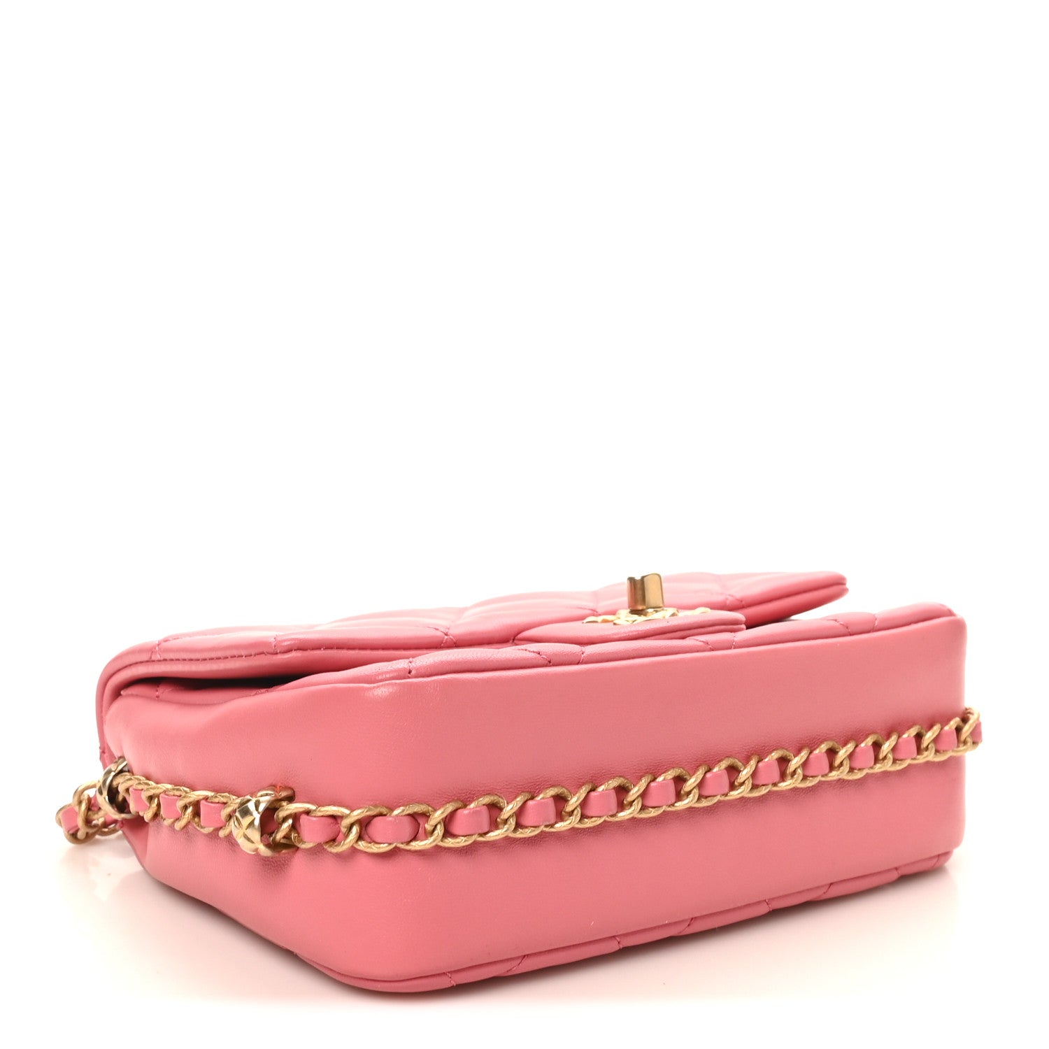 Chanel Lambskin Quilted CC Small Dynasty Flap Pink 4 of 10
