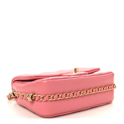 Chanel Lambskin Quilted CC Small Dynasty Flap Pink 4 of 10