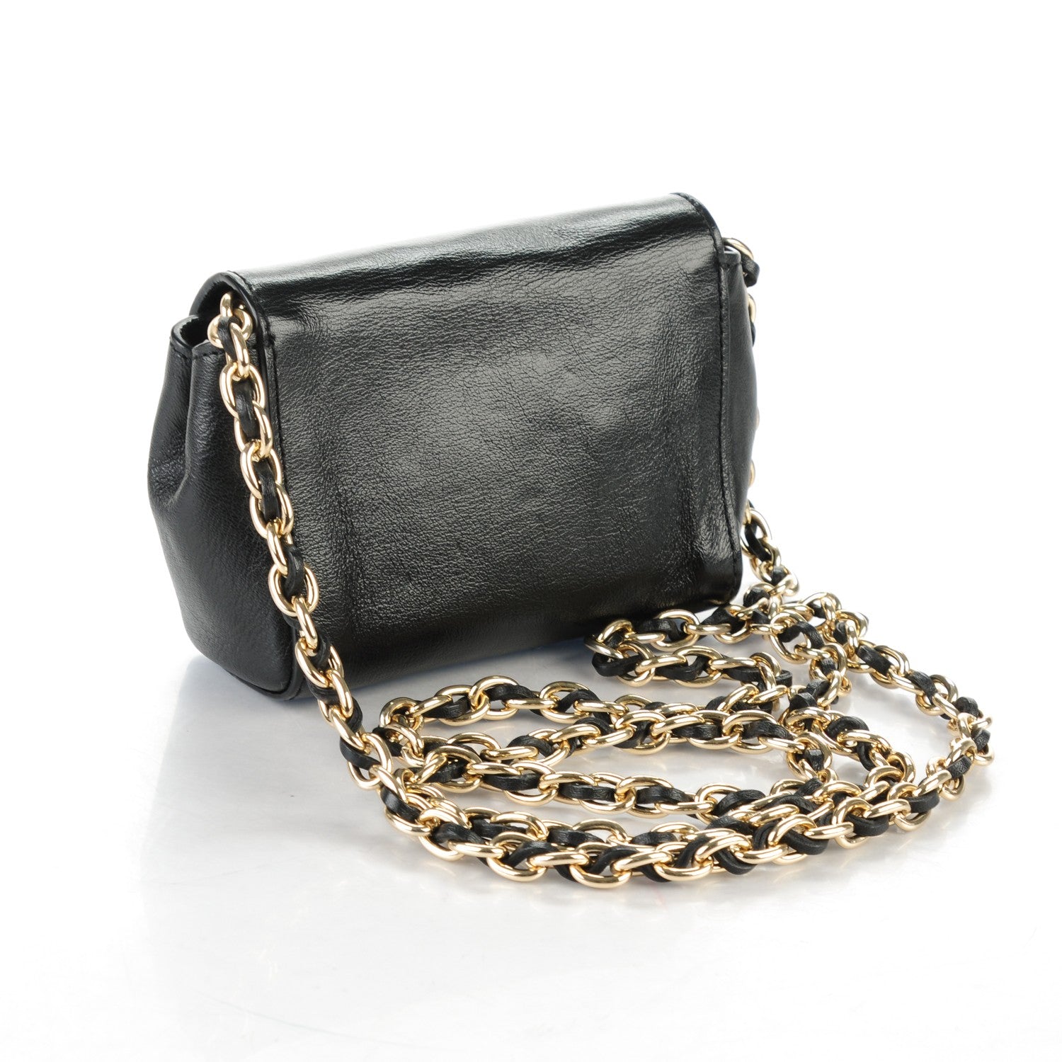 Mulberry Glossy Goatskin Mini Lily Black 3 of 8