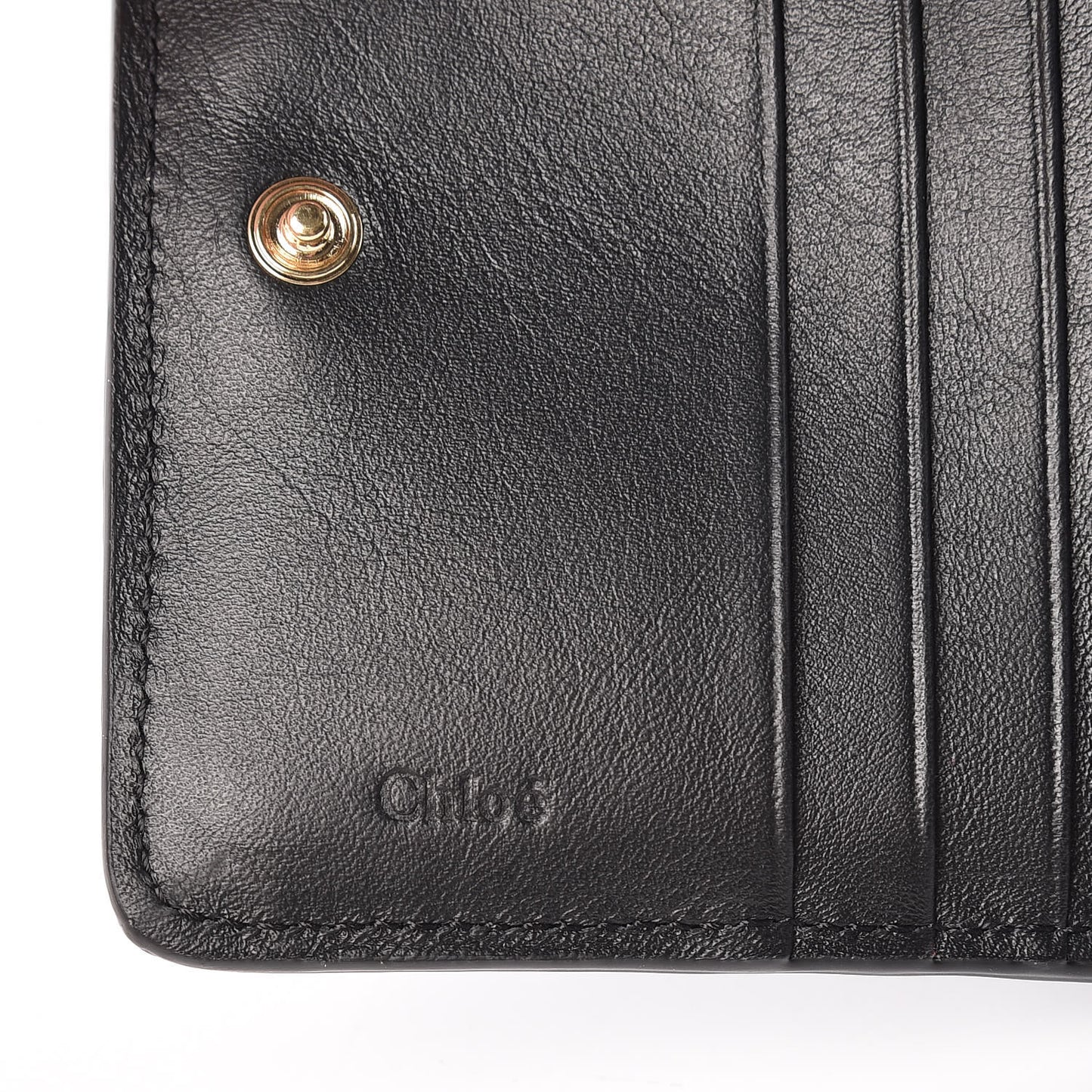 Lambskin Quilted Drew Square Wallet Black