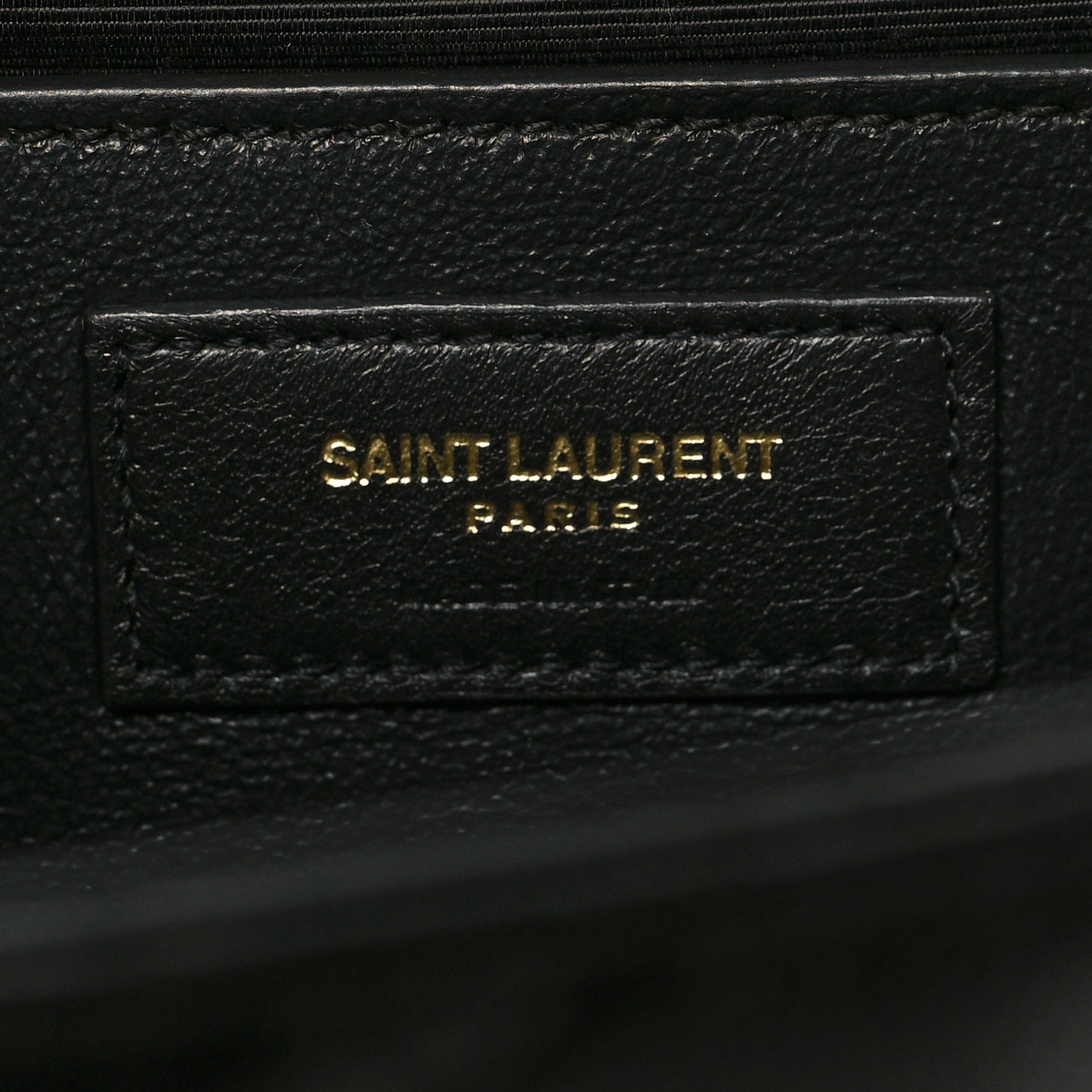 Grain De Poudre Textured Mixed Matelasse Triquilt Medium Monogram Satchel Black