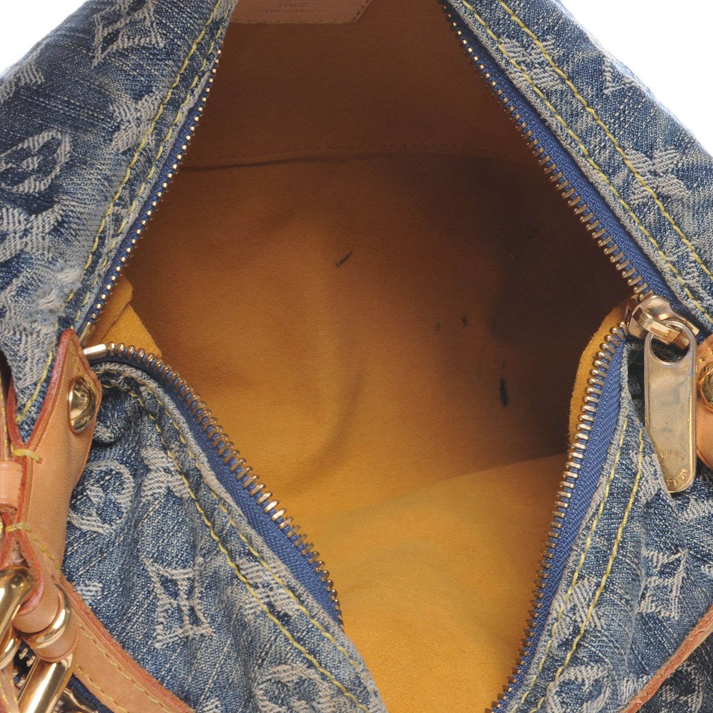 Monogram Denim Baggy PM Blue