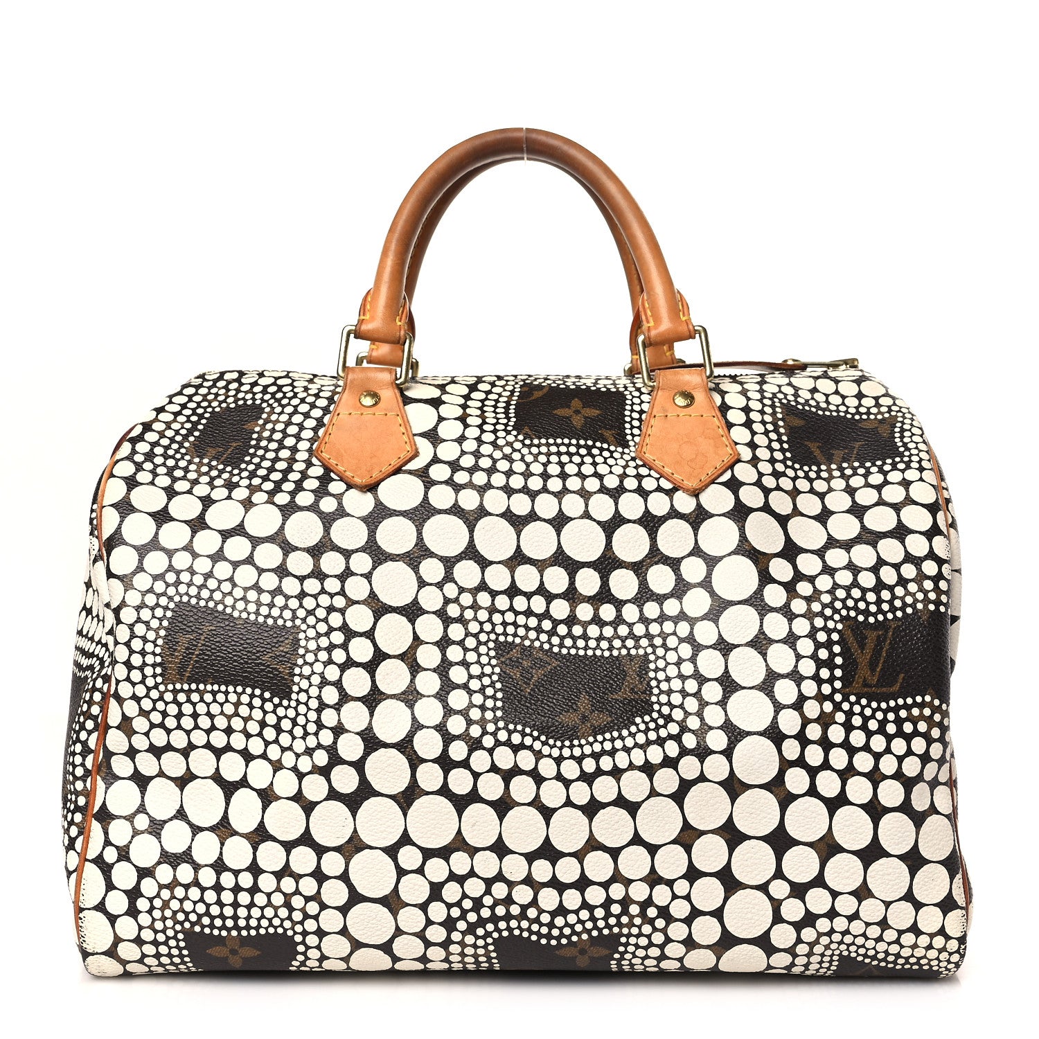 Louis Vuitton Monogram Kusama Town Speedy 30 White 1 of 7